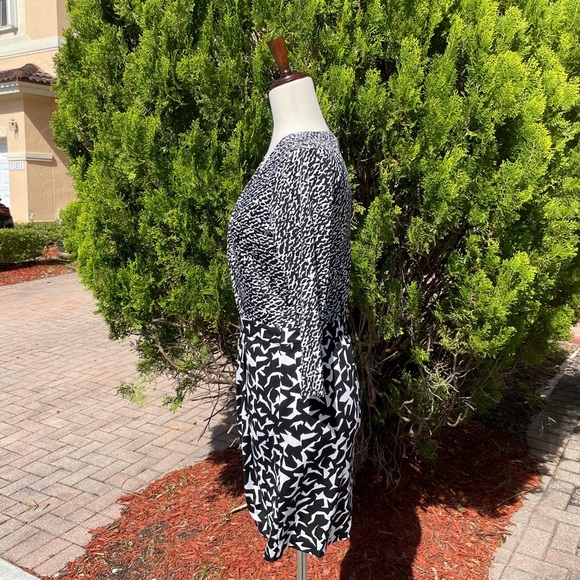 Diane Von Furstenberg Melodi Silk Jersey Surplice Neck Dress - Picture 3 of 9